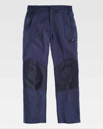 Pantaloni multitasche in contrasto Navy/Black