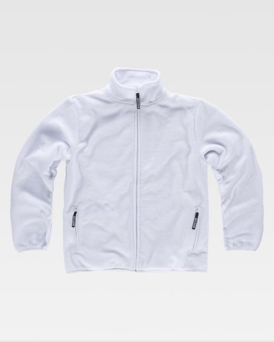 Pile zip lunga WHITE