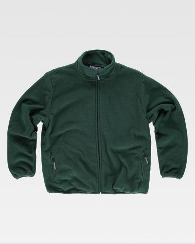 Pile zip lunga DARK GREEN