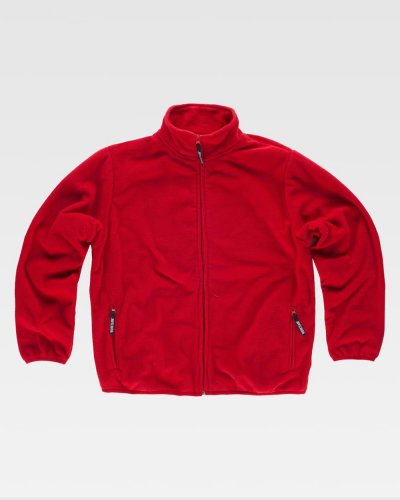 Pile zip lunga RED
