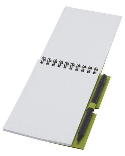 Quaderno piccolo Luciano Eco con rilegatura a spirale e matita