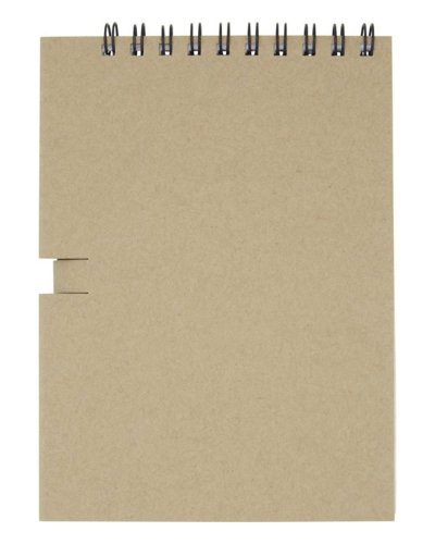 Quaderno piccolo Luciano Eco con rilegatura a spirale e matita