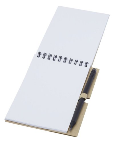 Quaderno piccolo Luciano Eco con rilegatura a spirale e matita