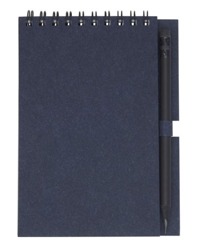 Quaderno piccolo Luciano Eco con rilegatura a spirale e matita