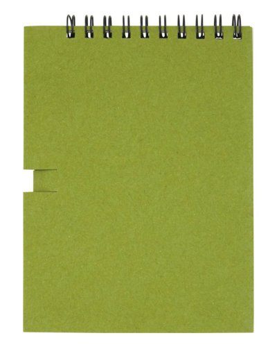 Quaderno piccolo Luciano Eco con rilegatura a spirale e matita