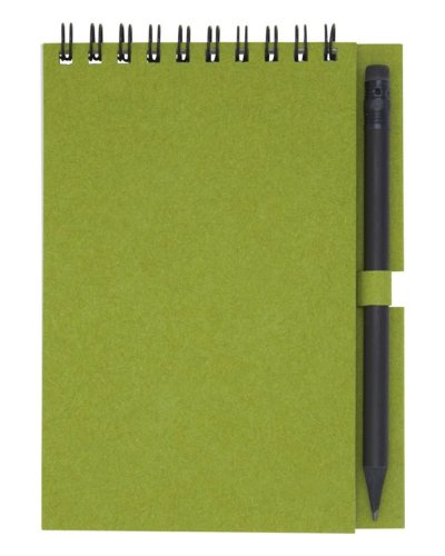Quaderno piccolo Luciano Eco con rilegatura a spirale e matita