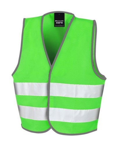 Gilet Junior maggiore visibilità Lime