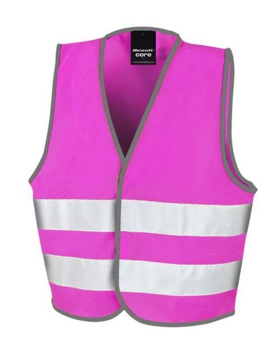 Gilet Junior maggiore visibilità Pink