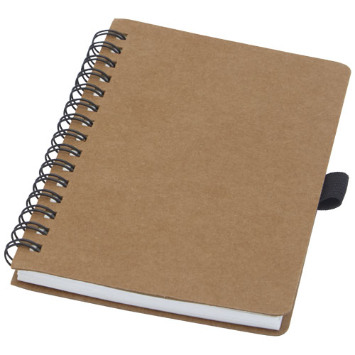 Quaderno Cobble A6 con spirale in cartone riciclato e carta di pietra