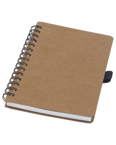 Quaderno Cobble A6 con spirale in cartone riciclato e carta di pietra