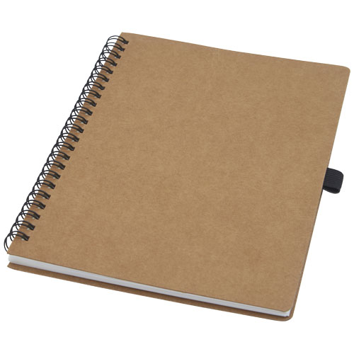 Quaderno Cobble A5 con spirale in cartone riciclato e carta di pietra