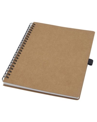 Quaderno Cobble A5 con spirale in cartone riciclato e carta di pietra Naturale