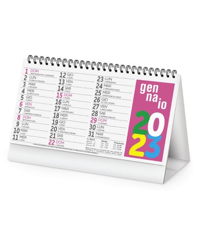 Calendario da tavolo Fluo