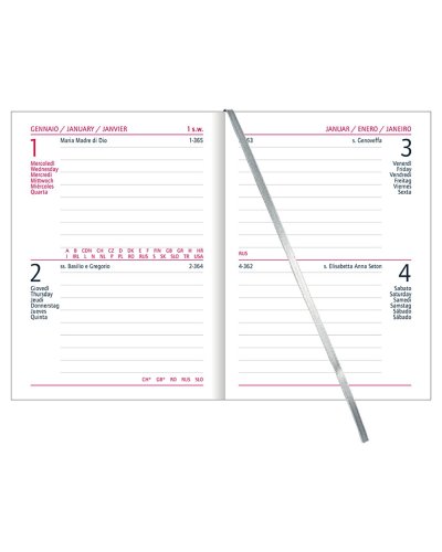 Agenda bigiornaliera tascabile 7x10