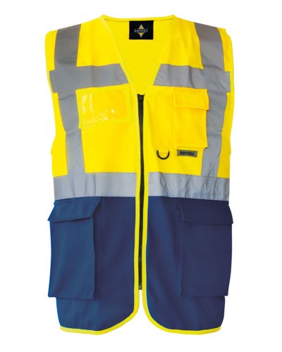 Multi Functional Vest 'Berlin' Yellow/navy