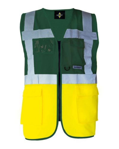 Multi Functional Vest 'Berlin' Paramedic Green/Yellow