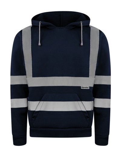 Felpa con cappuccio ad alta visibilità "Cork" Navy