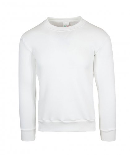 Felpa soft girocollo Bianco Panna