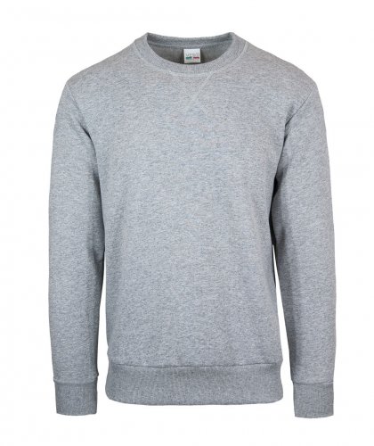 Felpa soft girocollo Melange Chiaro