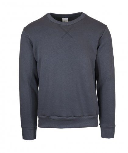Felpa soft girocollo Piombo Scuro