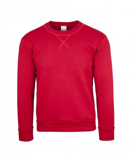 Felpa soft girocollo Rosso