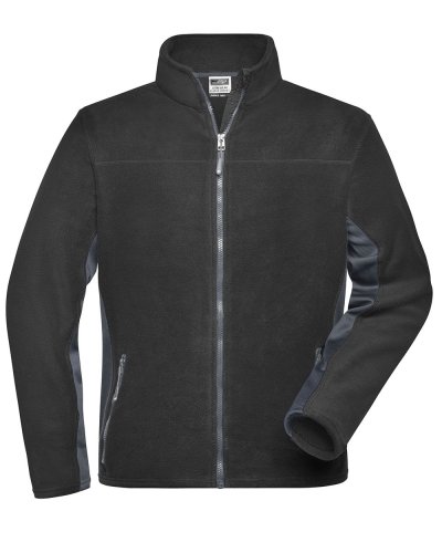 Men's Workwear Fleece Jacket - Strong Black / Carbon