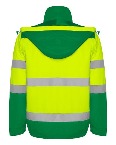 Parka alta visibilità combinazione a due colori Epysilon