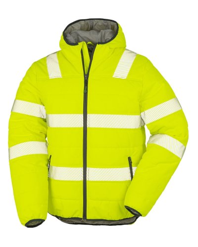 Giacca Sicurezza imbottita Recycled Ripstop Fluorescent Yellow