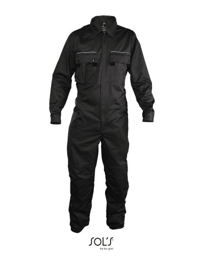 Tuta da lavoro con unica zip Grigio Scuro
