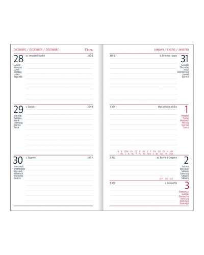Agenda settimanale tascabile 8x15