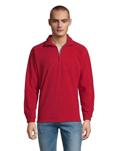 Felpa unisex in pile Ness Rosso