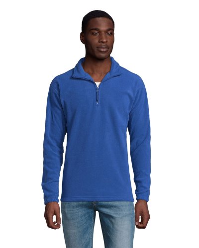 Felpa unisex in pile Ness Blu Royal