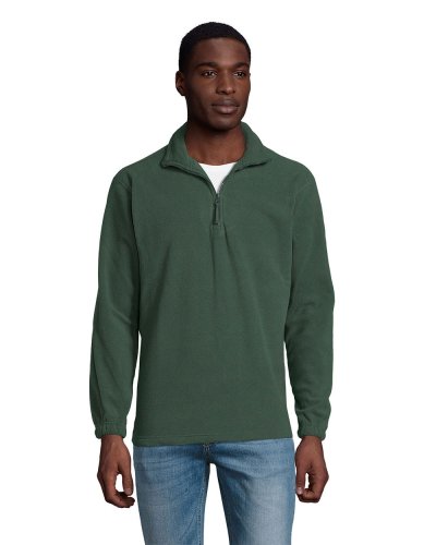 Felpa unisex in pile Ness Verde Abete
