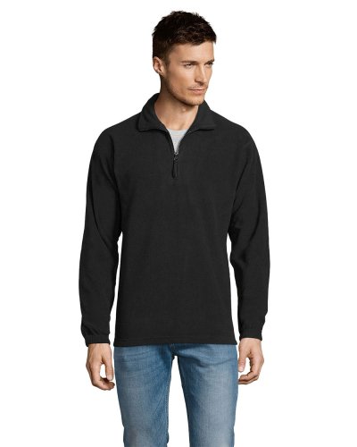 Felpa unisex in pile Ness Nero