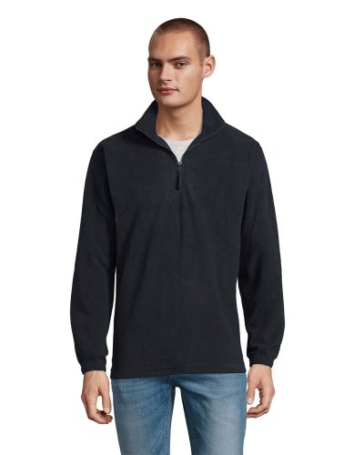 Felpa unisex in pile Ness Blu Navy
