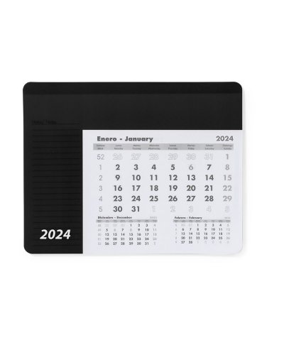 Tappetino Mouse Calendario Rendux Nero