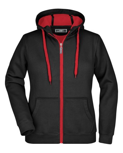 Ladies' Doubleface Jacket Black/Red