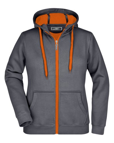 Ladies' Doubleface Jacket Carbon / Orange