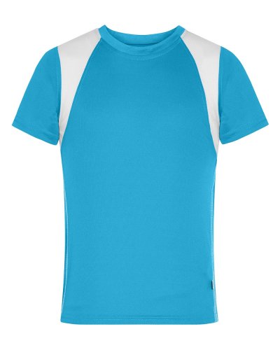 T-shirt Running-T Junior Turquoise/White