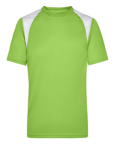 T-shirt uomo running t Lime Green/White