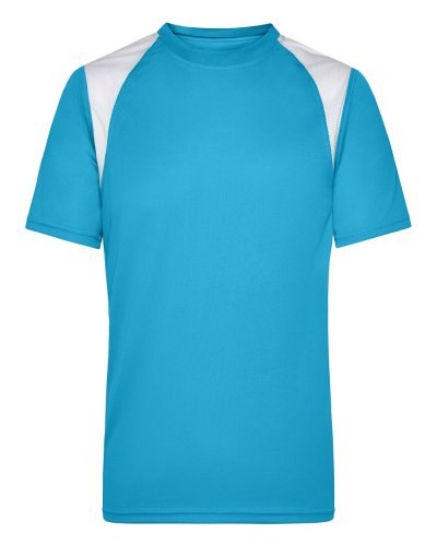 T-shirt uomo running t Turquoise/White