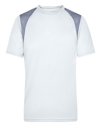 T-shirt uomo running t White/silver