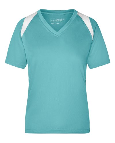 T-shirt donna running t Mint/white