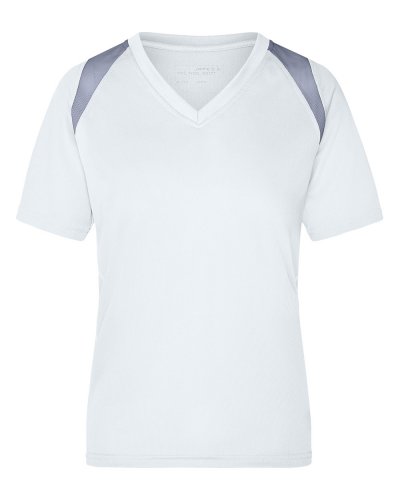T-shirt donna running t White/silver