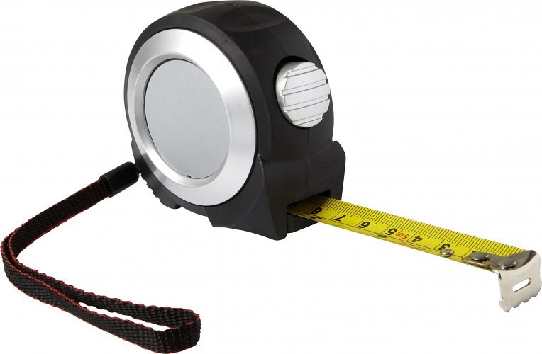 Flessometro Maximus 5m ABS giallo-nere, clip e blocco lama