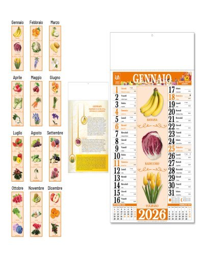 Calendario Frutta ortaggi e giardino