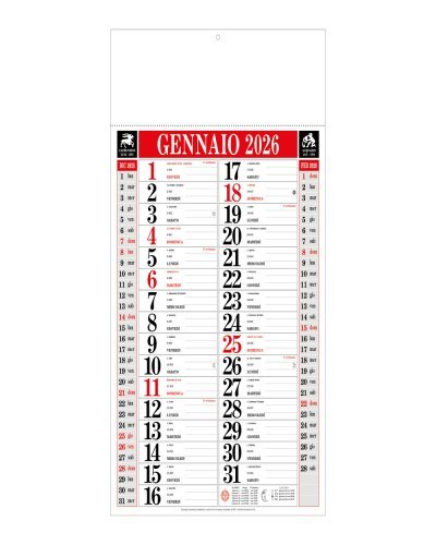 Calendario olandese r/n bilaterale