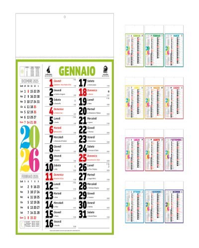Calendario olandese color
