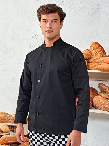 Giacca Chef a manica lunga con 5 bottoni resistenti