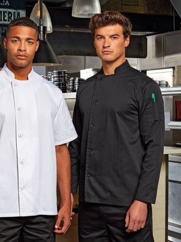 Giacca Chef a manica lunga con 5 bottoni resistenti
